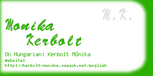 monika kerbolt business card